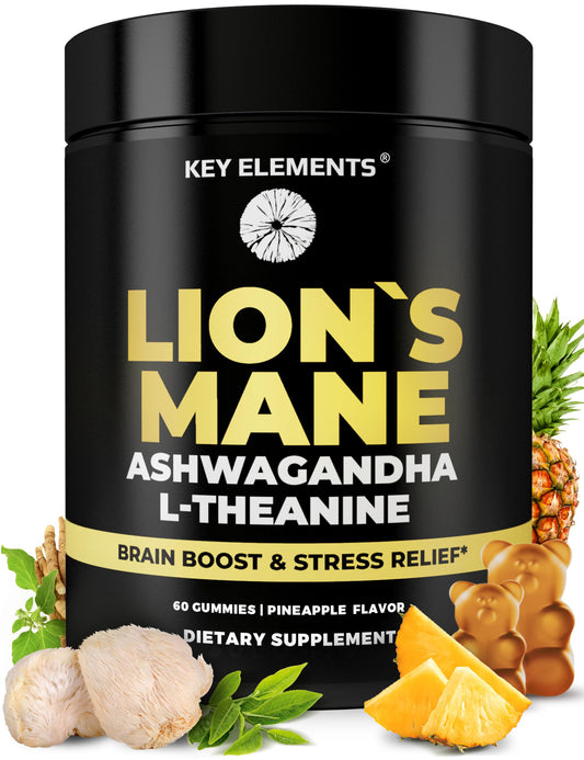Hero image of High Strength Lion's Mane Gummies with Ashwagandha and L-Theanine