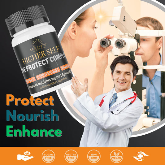 Close-up of Lutein and Zeaxanthin supporting blue light defense