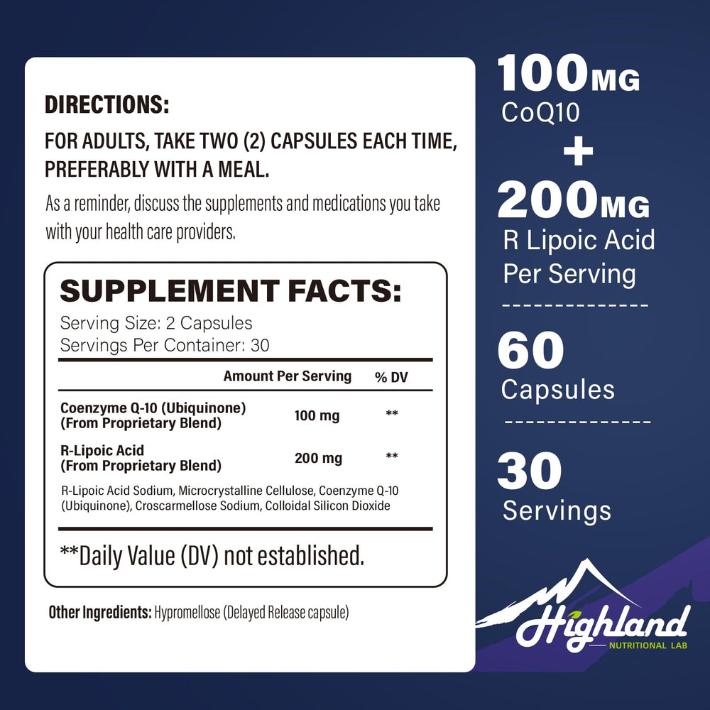 Product features graphic highlighting enhanced absorption and heart health