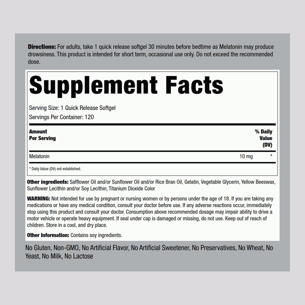 Highly absorbable melatonin softgels