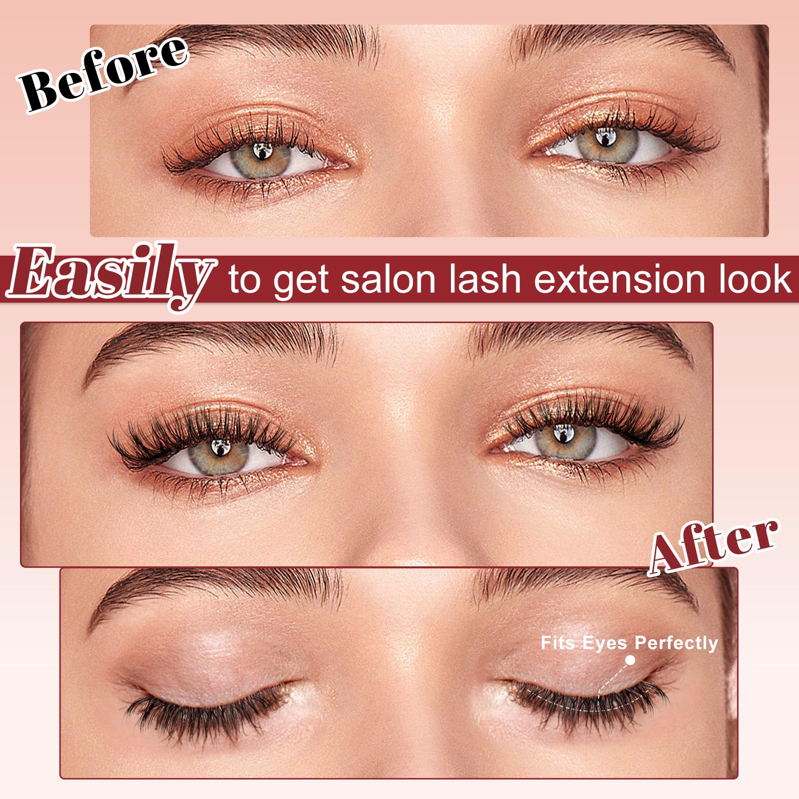 Higu clace beginner-friendly magnetic lashes with step-by-step guidance