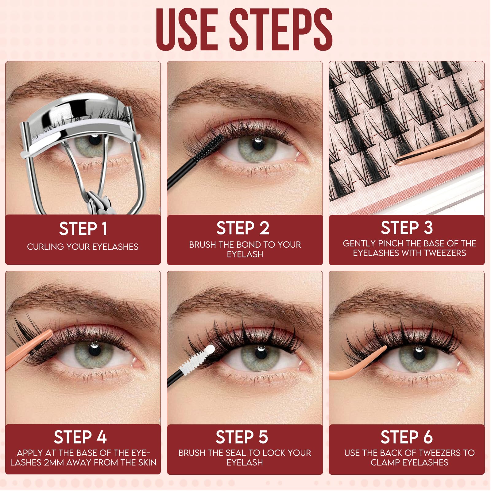 Higu clace beginner friendly lash clusters for easy at home application