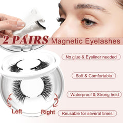 Higu clace easy on and off magnetic lashes for effortless mornings.