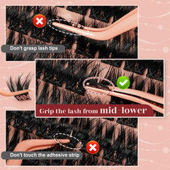Higu Clace easy removal without glue; mess-free style.