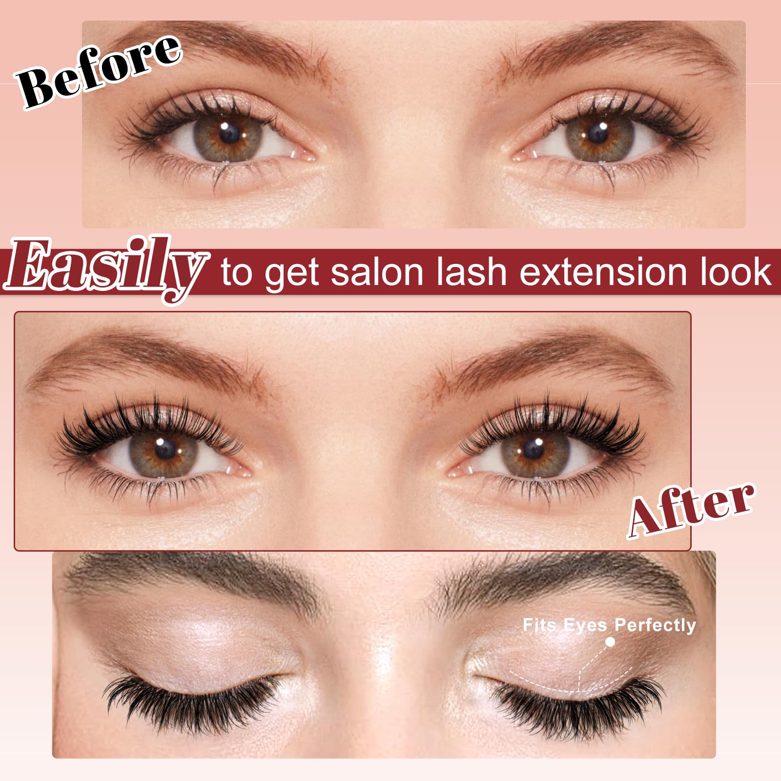 Environmentally friendly reusable lashes ideal for travel.
