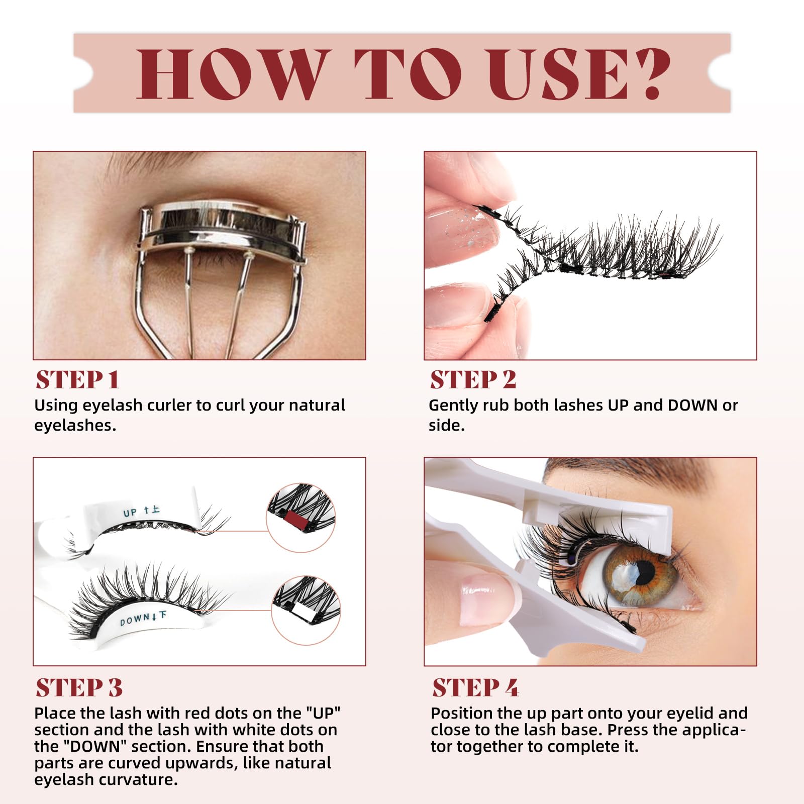 Higu clace magnetic lashes storage box keeps kit organized.
