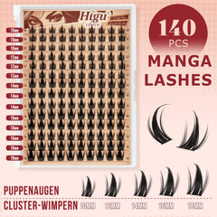 Higu clace manga lash clusters reusable and durable for multiple cosplay sessions.