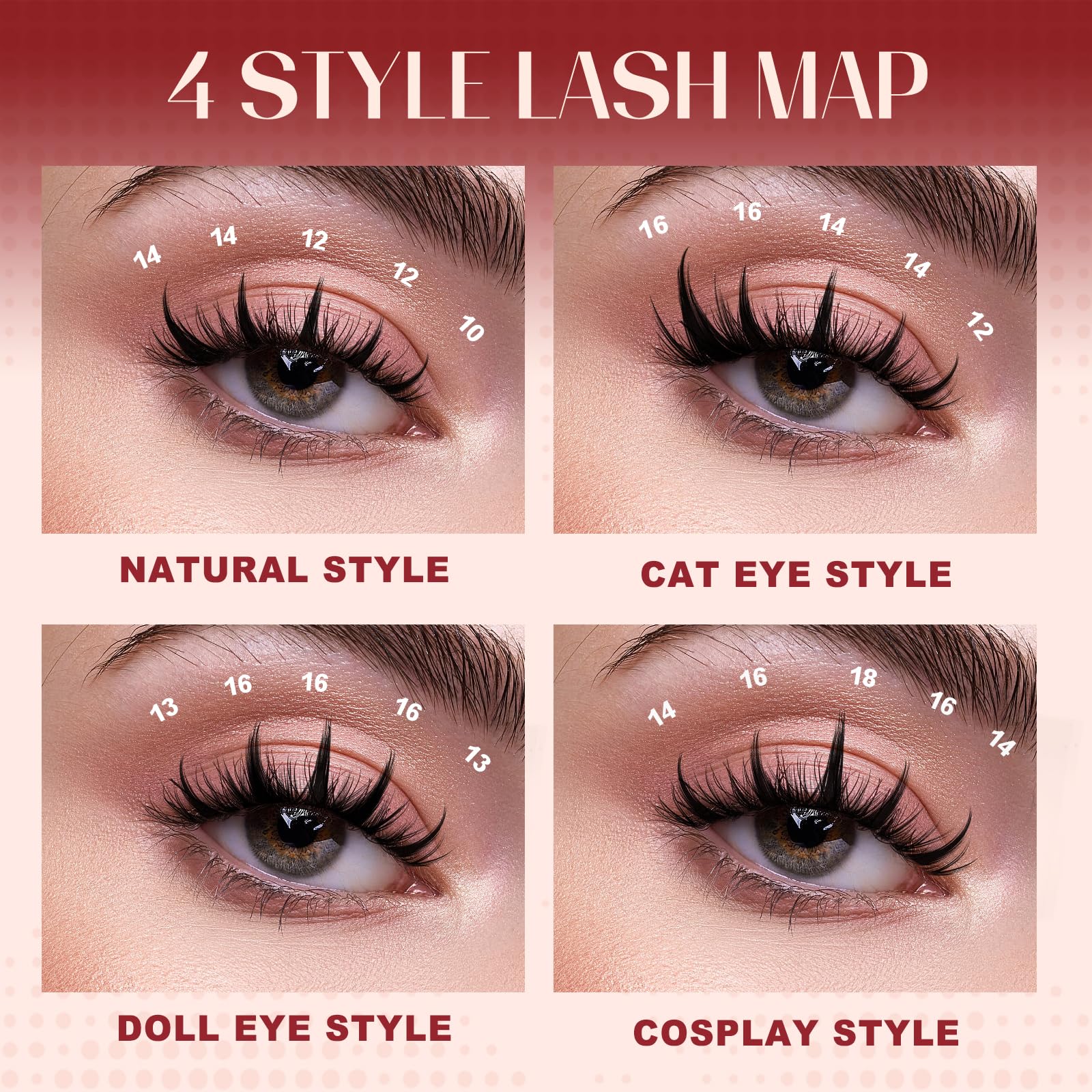Higu clace manga lash clusters soft lightweight material for all-day comfort.
