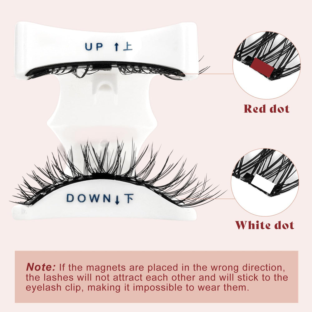 Higu clace no glue required magnetic lashes reduce mess for sensitive eyes.