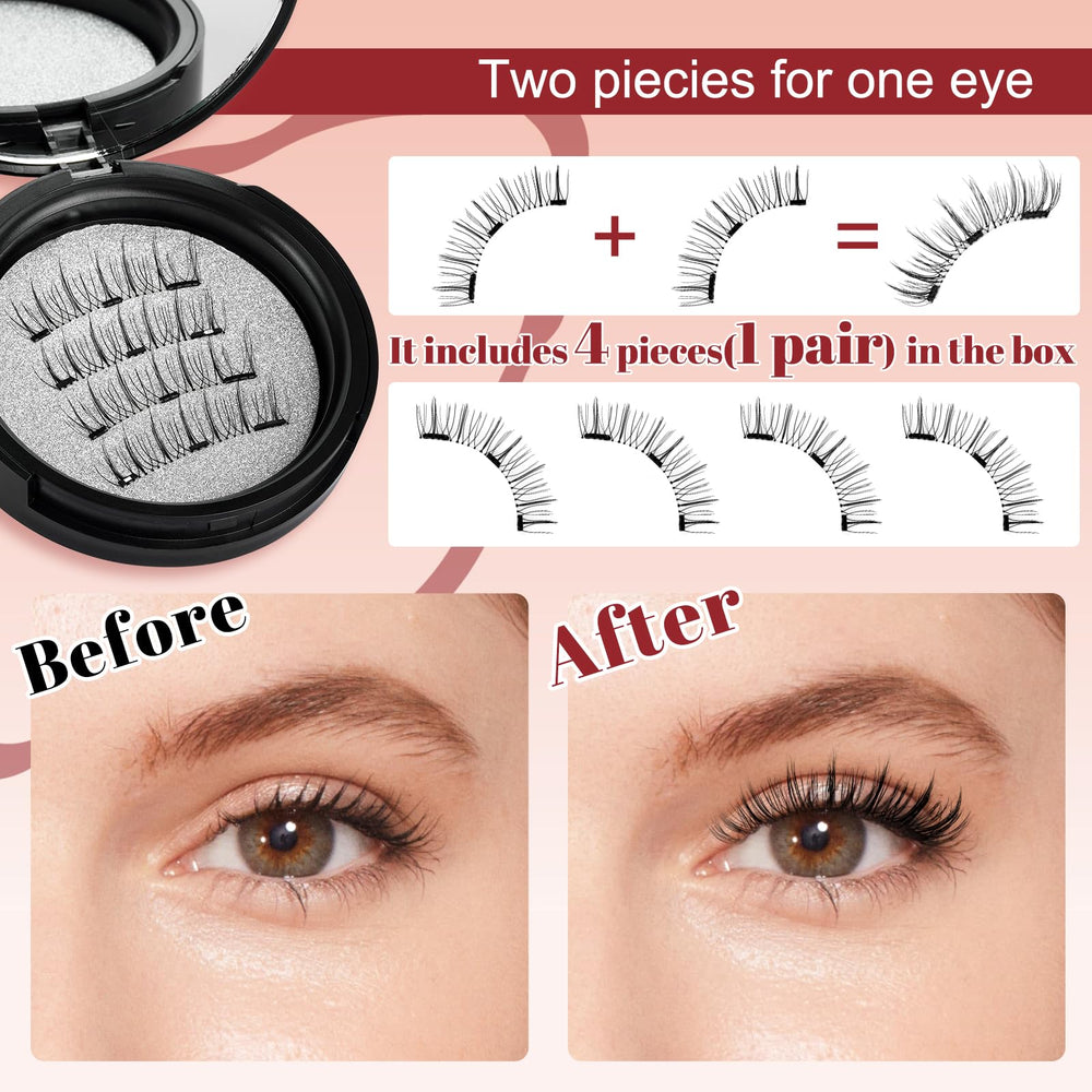 Higu Clace no-glue magnetic lashes offer clean removal.