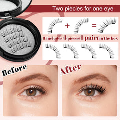 Higu Clace no-glue magnetic lashes offer clean removal.