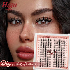 Higu clace reusable lash clusters for multiple uses with care