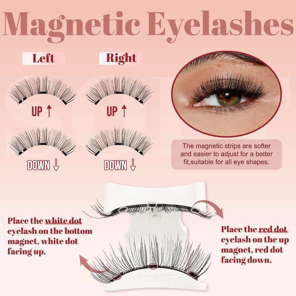 Higu Clace three magnets at lash base provide secure hold.