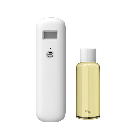 Hijoc smart waterless plug-in diffuser in white on a clean countertop.