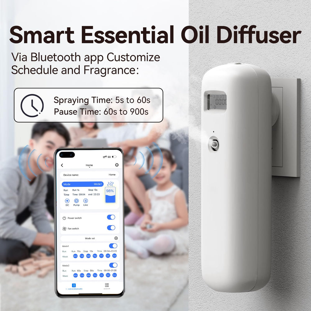 Diffuser blending with home decor in living room.