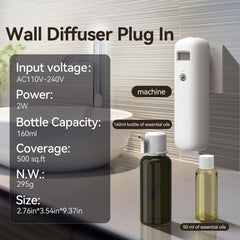 Diffuse aroma filling a spacious room (up to 500 sq ft).