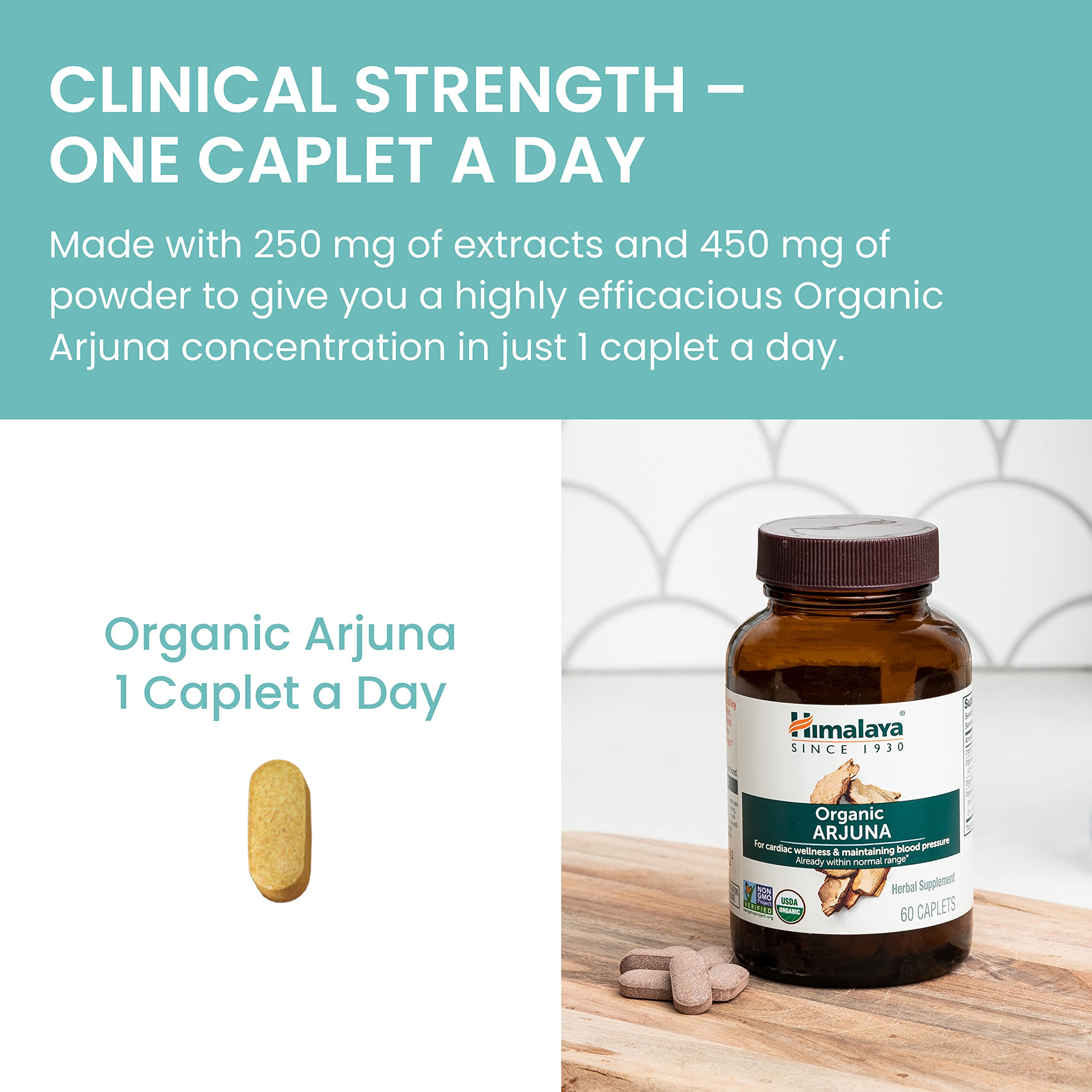 Arjuna 700mg caplets with standardized extract