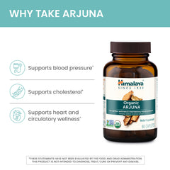 Organic and Non-GMO certification badge on Arjuna packaging