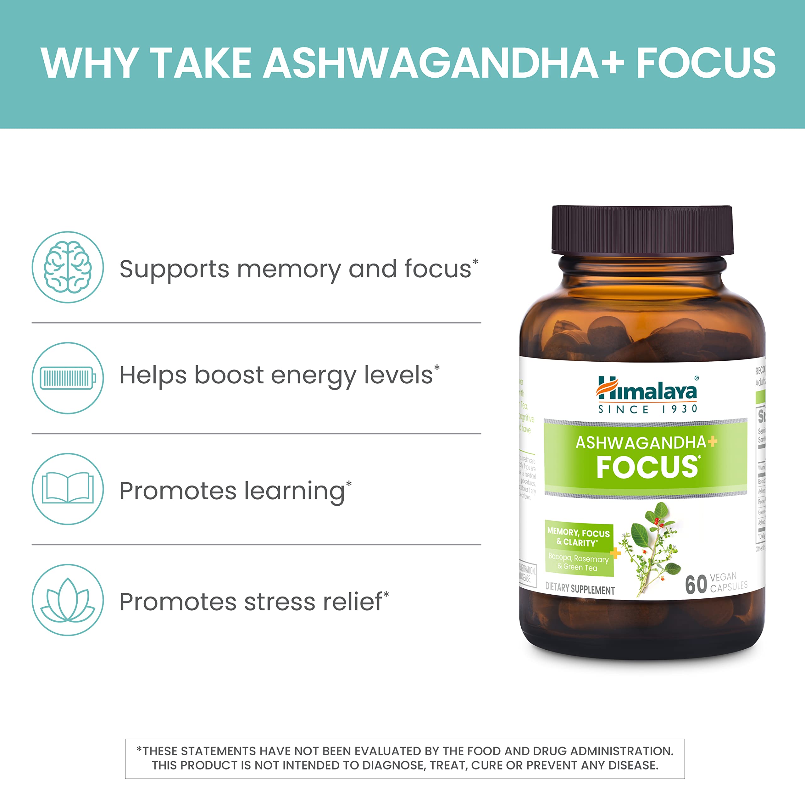 Ashwagandha root extract used in Himalaya Ashwagandha+ Focus