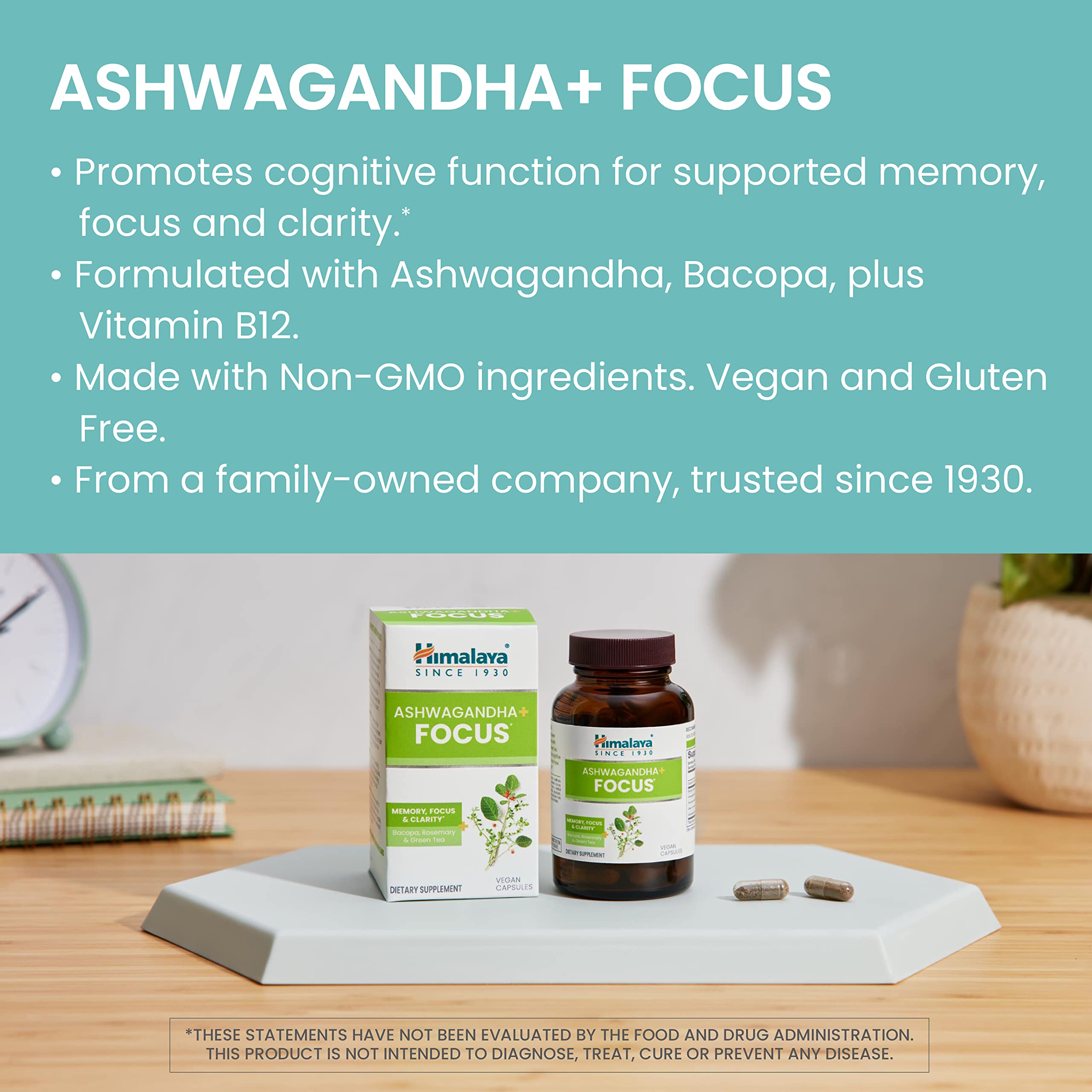 Himalaya Ashwagandha+ Focus capsules