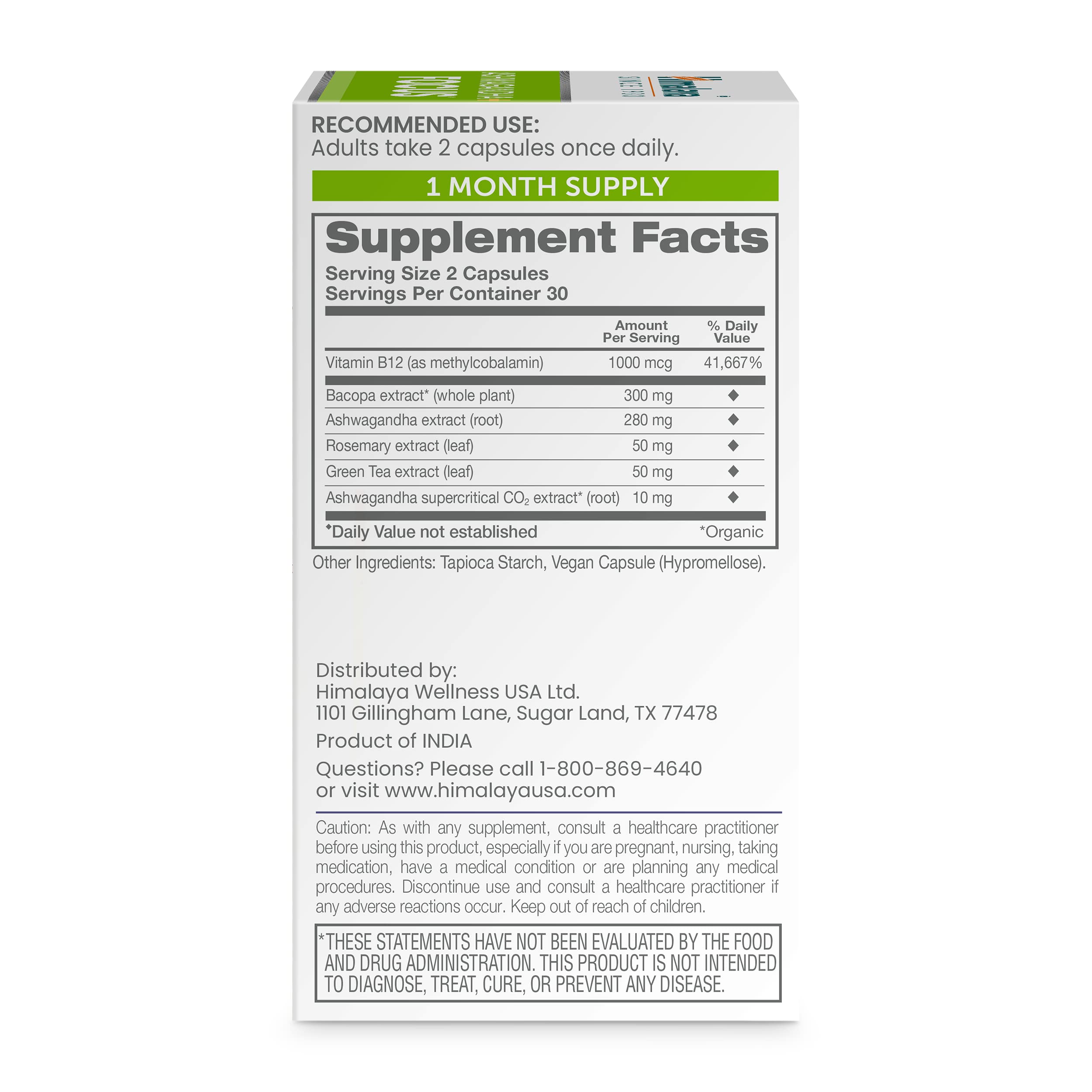 Himalaya Ashwagandha+ Focus packaging
