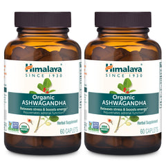 Himalaya Organic Ashwagandha Root – 120 Day Supply box and bottle