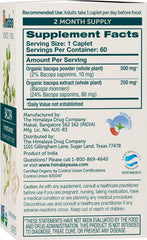 Himalaya Bacopa Monnieri capsules closeup for convenient daily caplets.