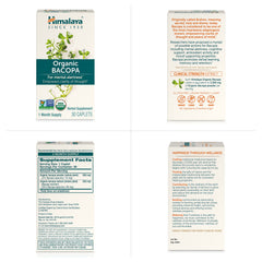 Himalaya Bacopa Monnieri USDA Organic seal signals trusted ingredients.
