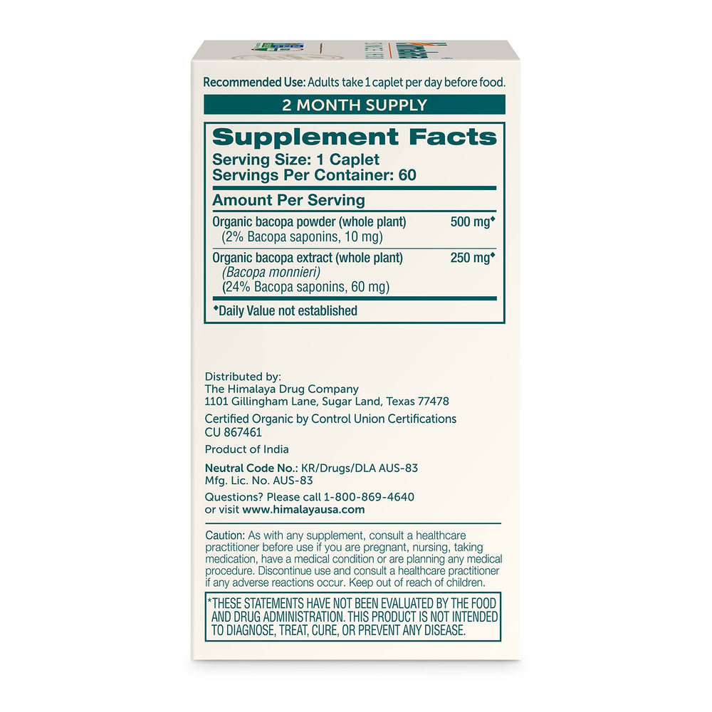 Close-up of Bacopa Monnieri capsules and powder