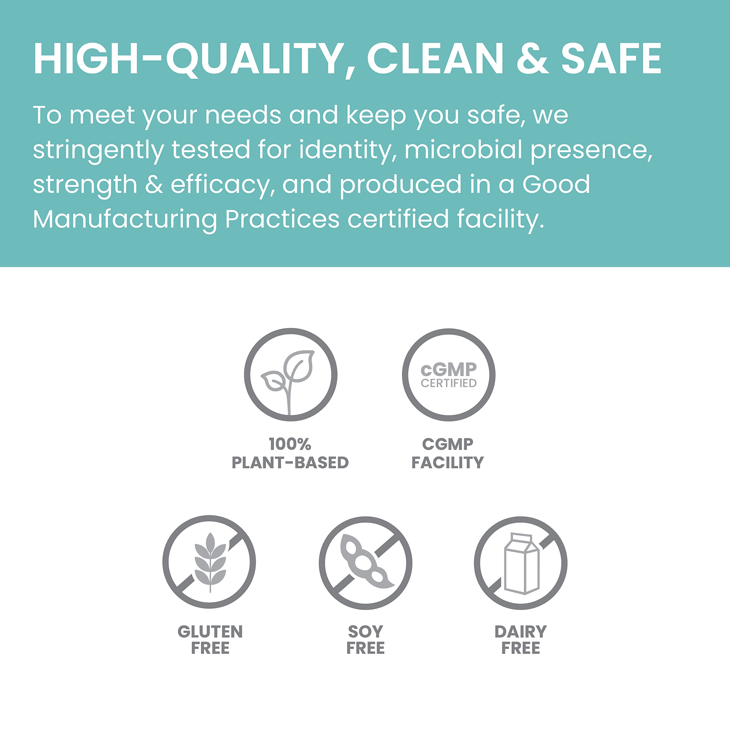 Quality testing and cGMP facility seal