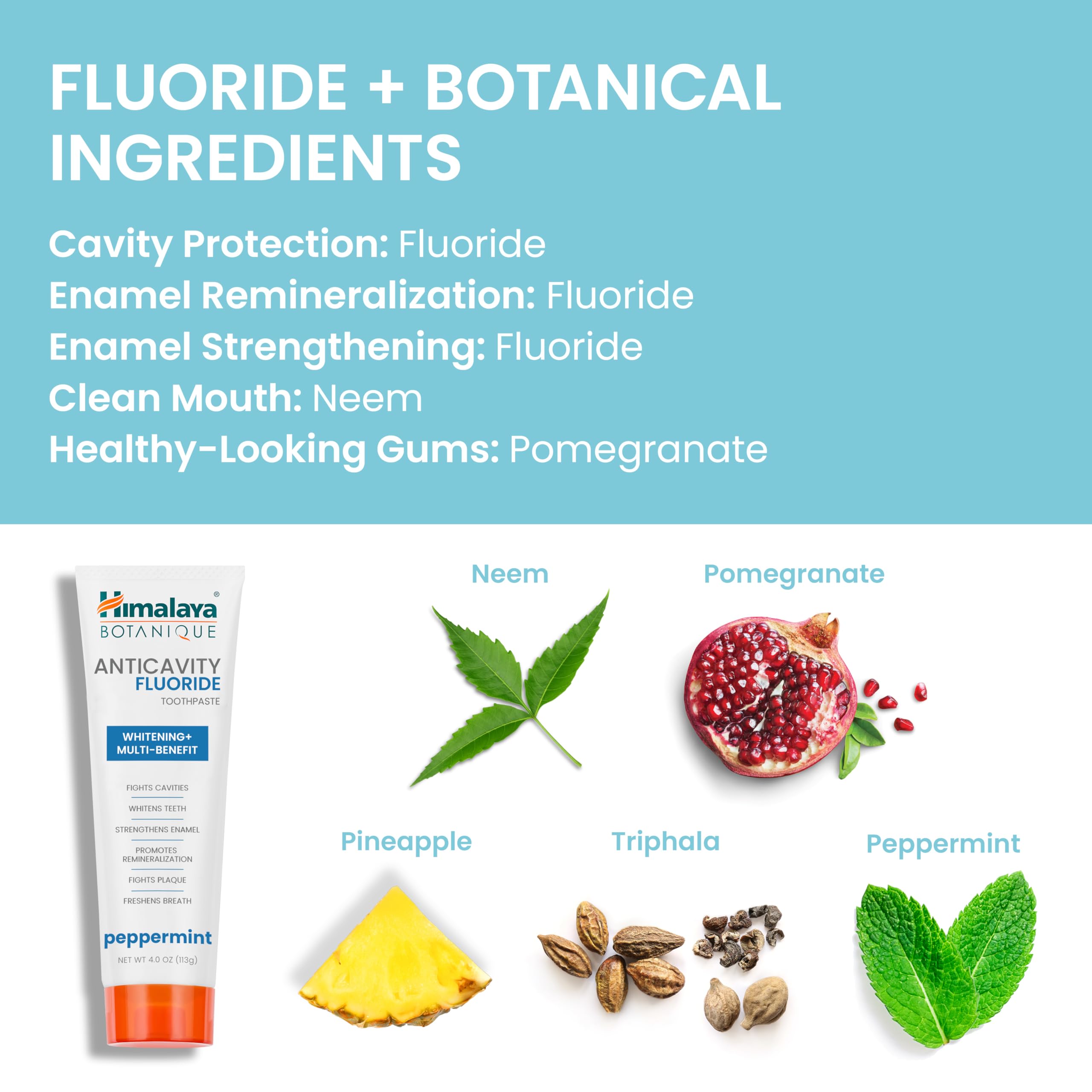 Peppermint flavor branding on toothpaste packaging