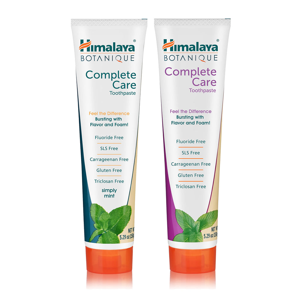Mint flavor toothpaste tube with herbal ingredients Neem and Pomegranate