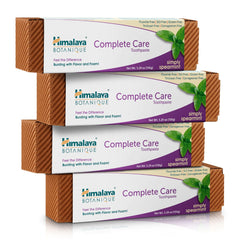 Front view of Himalaya Botanique Complete Care Toothpaste Spearmint 4-pack