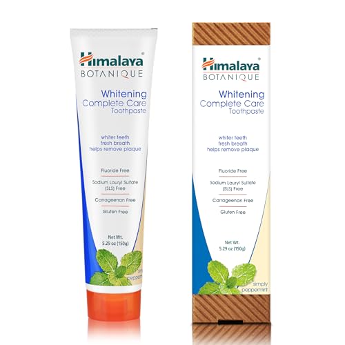 Close-up of toothpaste tube with peppermint flavor
