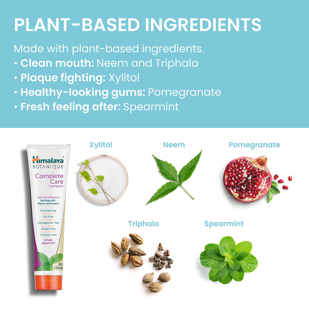 Cruelty-free logo on Himalaya Botanique toothpaste