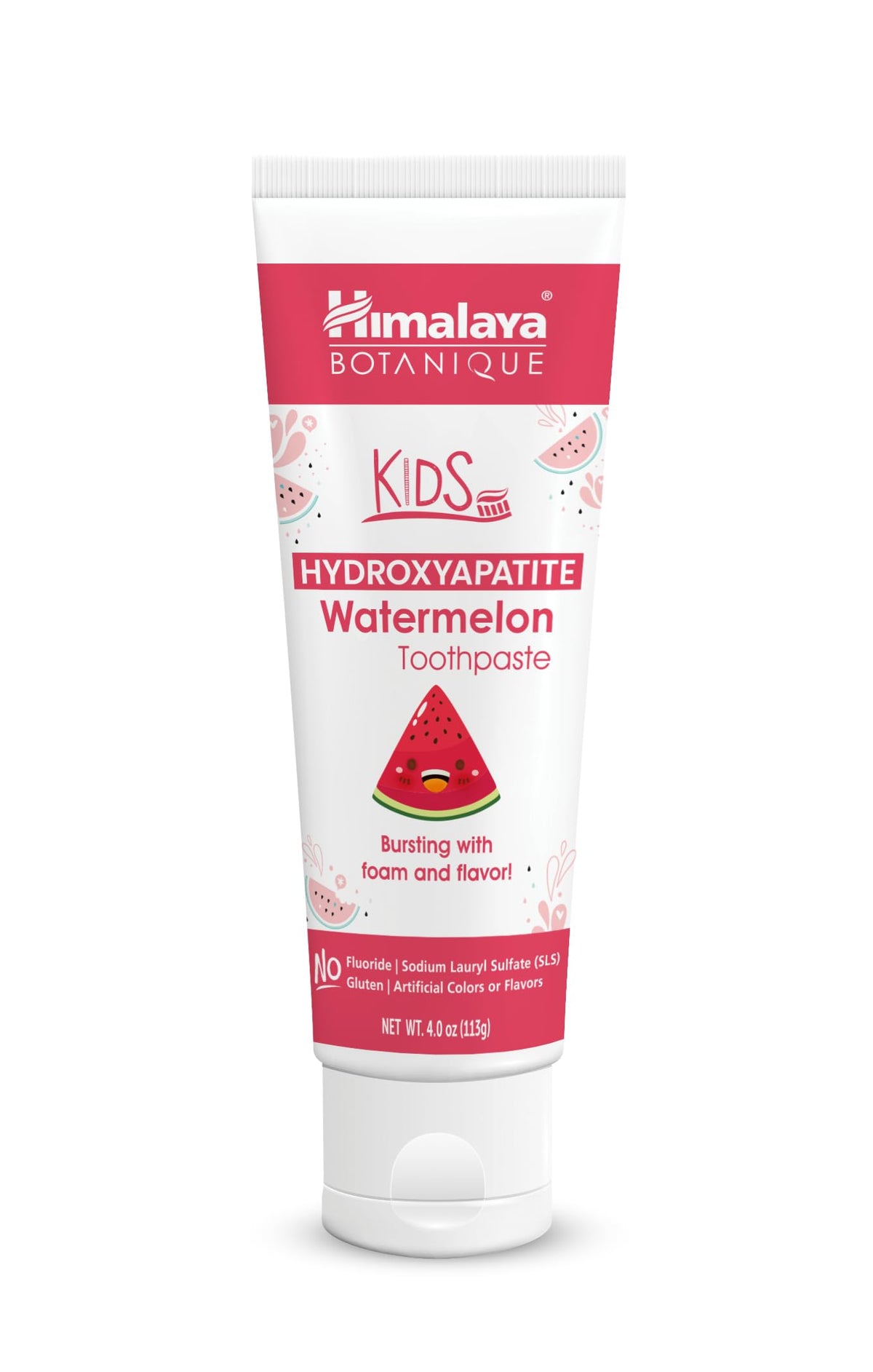 Himalaya Botanique Kids Hydroxyapatite Toothpaste Watermelon flavor bottle and packaging 4 oz