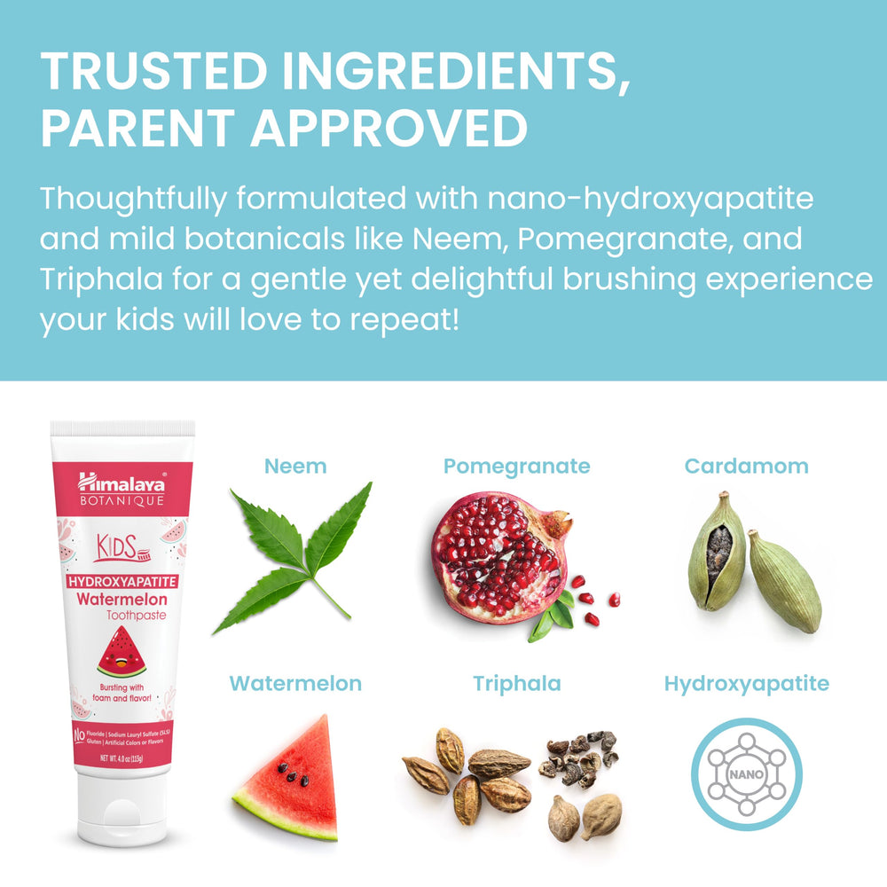 Vegan and gluten-free labeling on Himalaya Botanique packaging