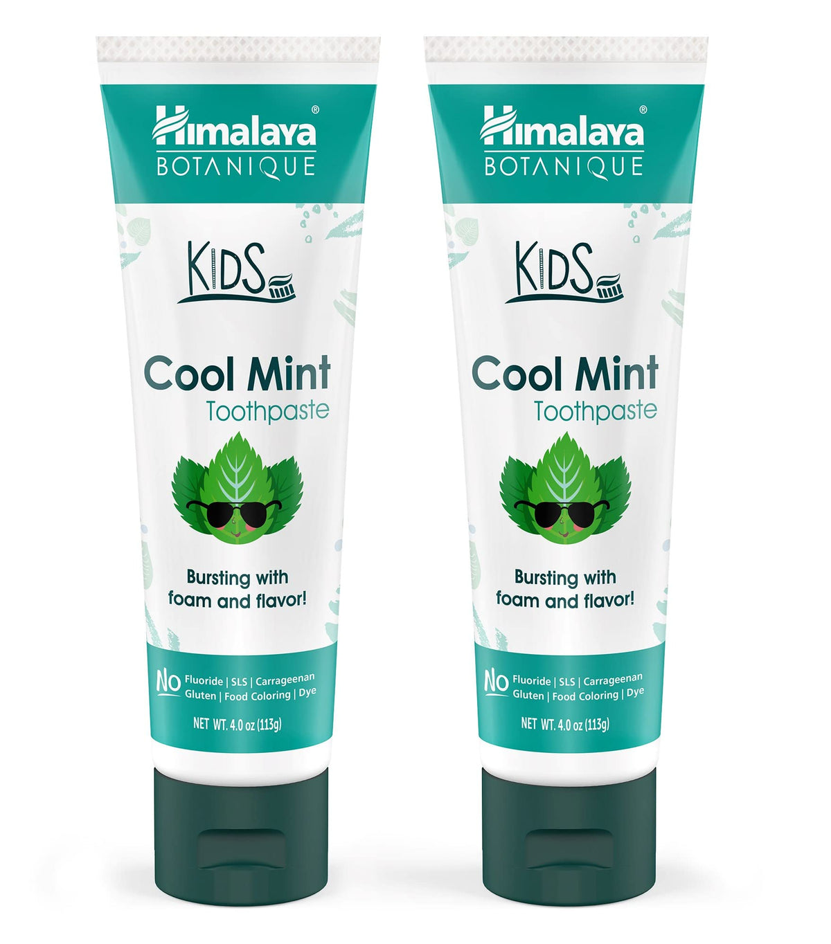 Himalaya Botanique Kids Toothpaste 2-pack Cool Mint flavor 4 oz