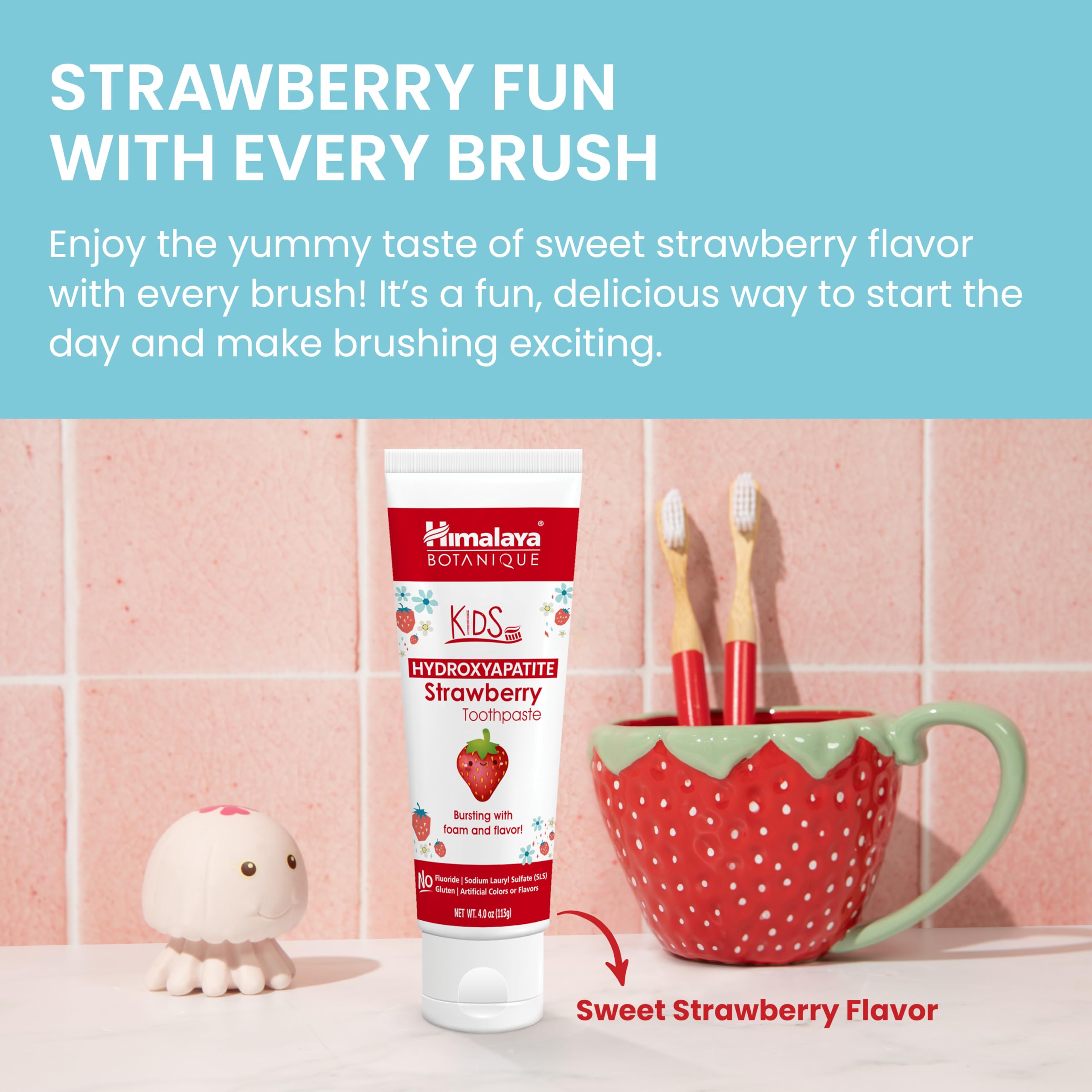 Fluoride-free vegan gluten-free toothpaste packaging and branding