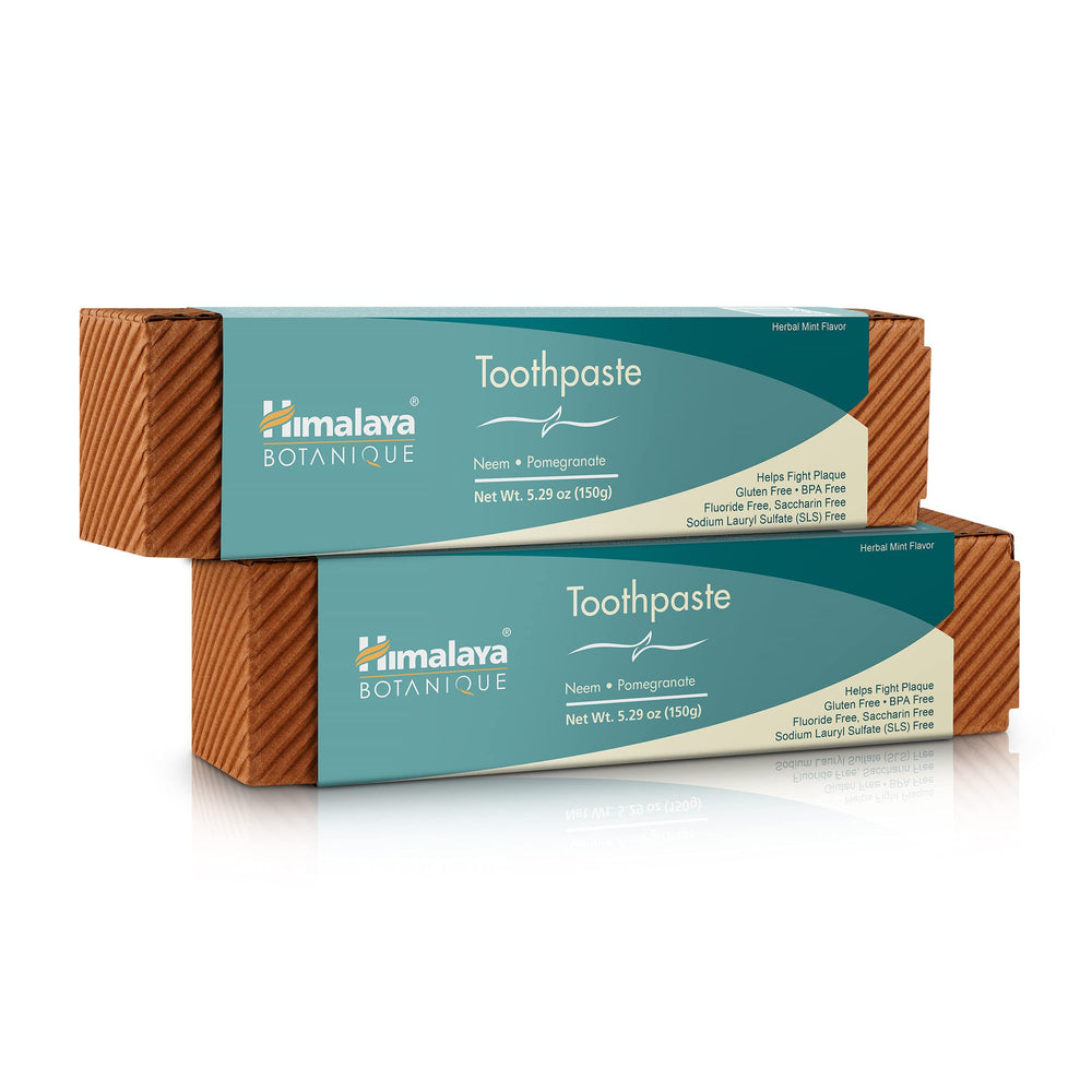 Himalaya Botanique Neem & Pomegranate Toothpaste 2-pack packaging