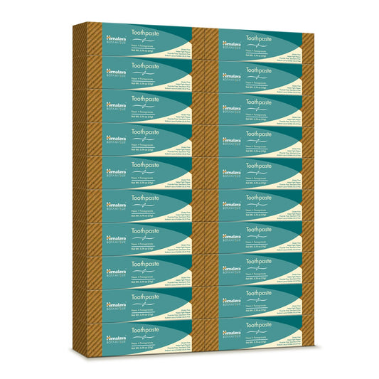 Pack of 20 Himalaya Botanique Neem & Pomegranate travel toothpaste tubes