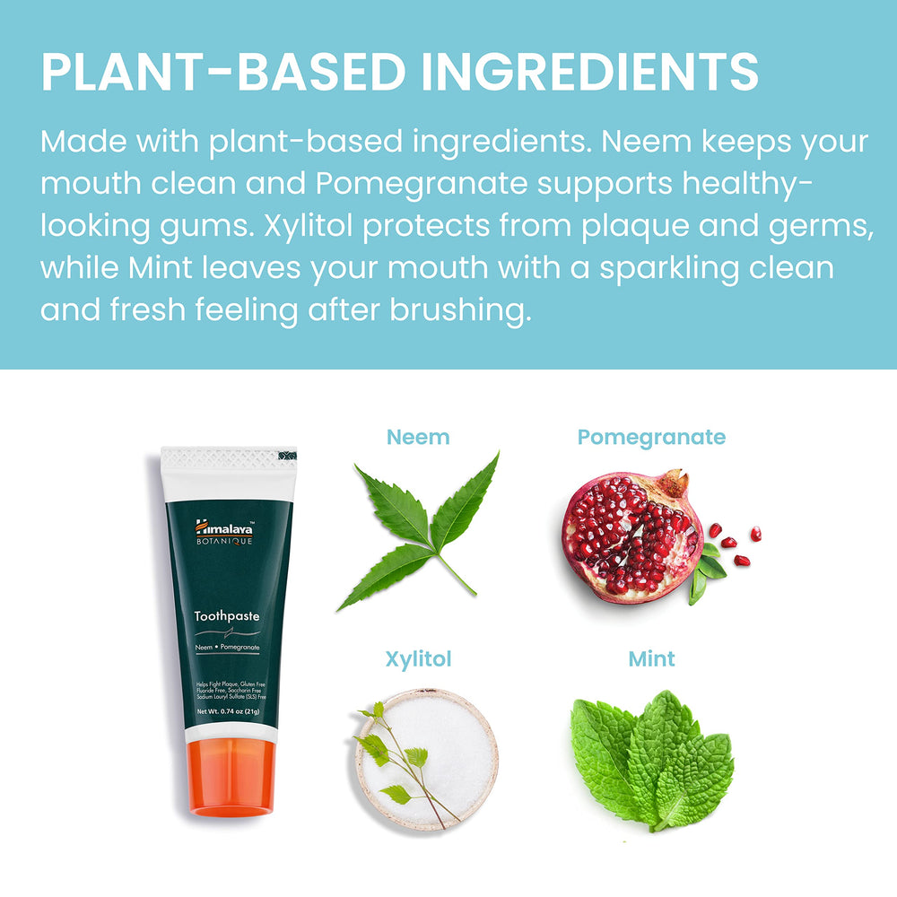 Travel essentials with Himalaya Botanique toothpaste