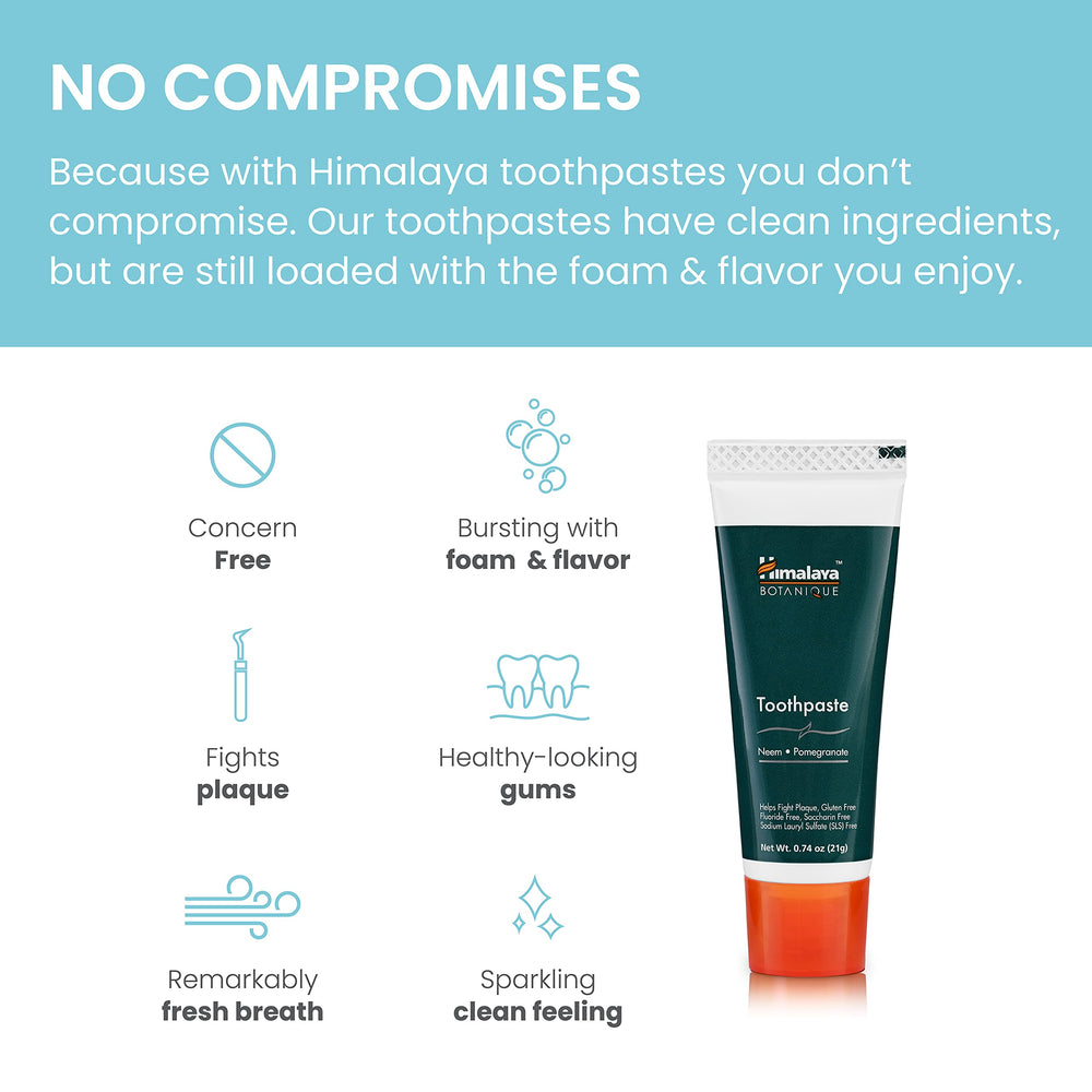 Fluoride-free, vegan, SLS-free toothpaste label