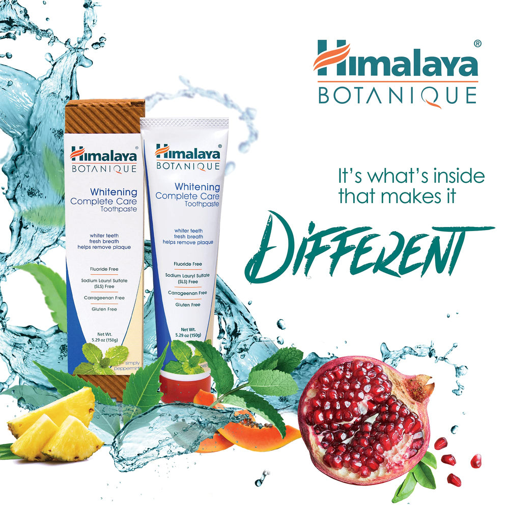 Peppermint flavor toothpaste packaging label