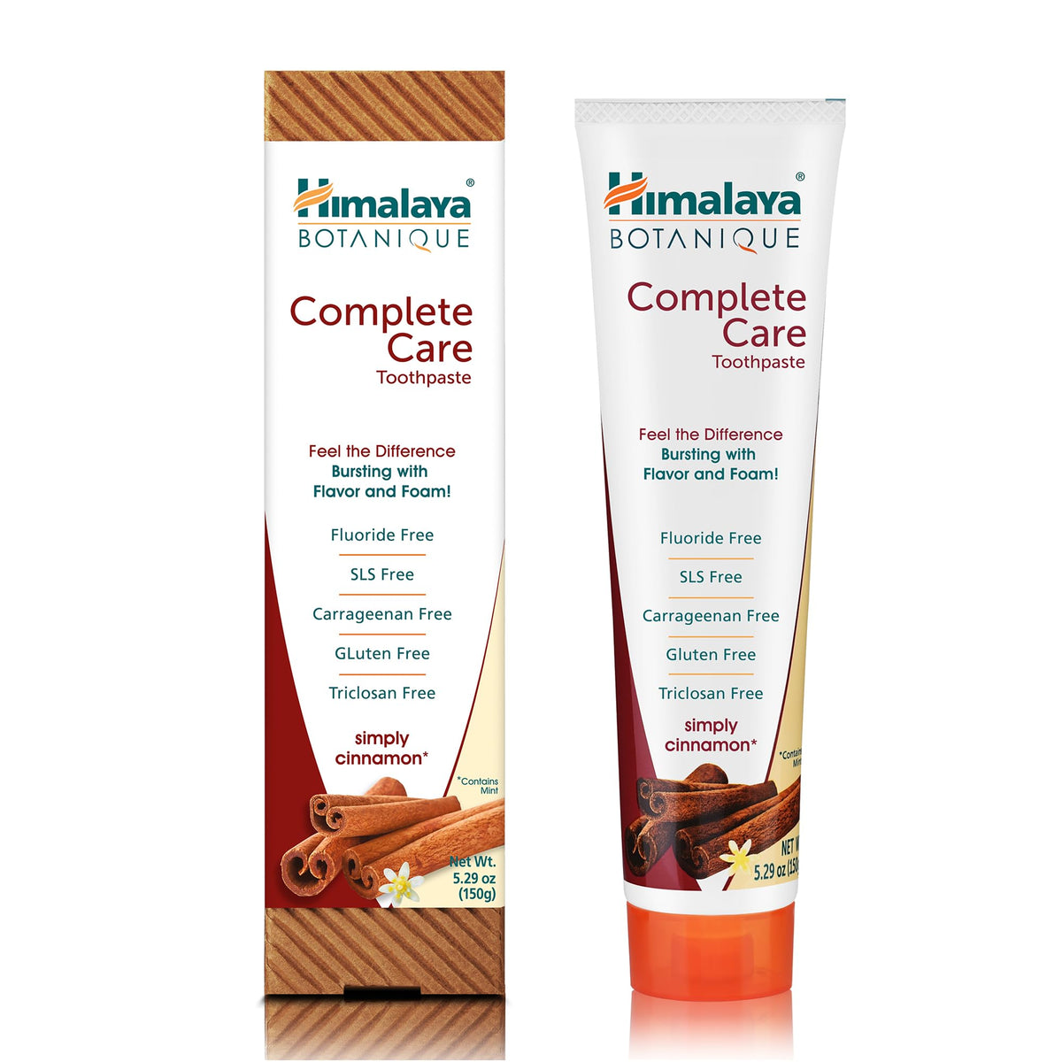 Himalaya Botanique Cinnamon-flavor toothpaste tube