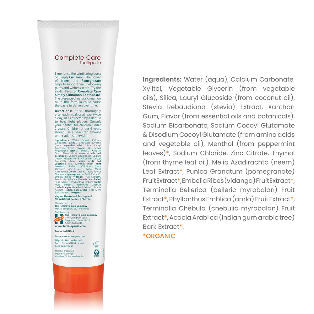 Close-up of herbal Neem and Pomegranate ingredients