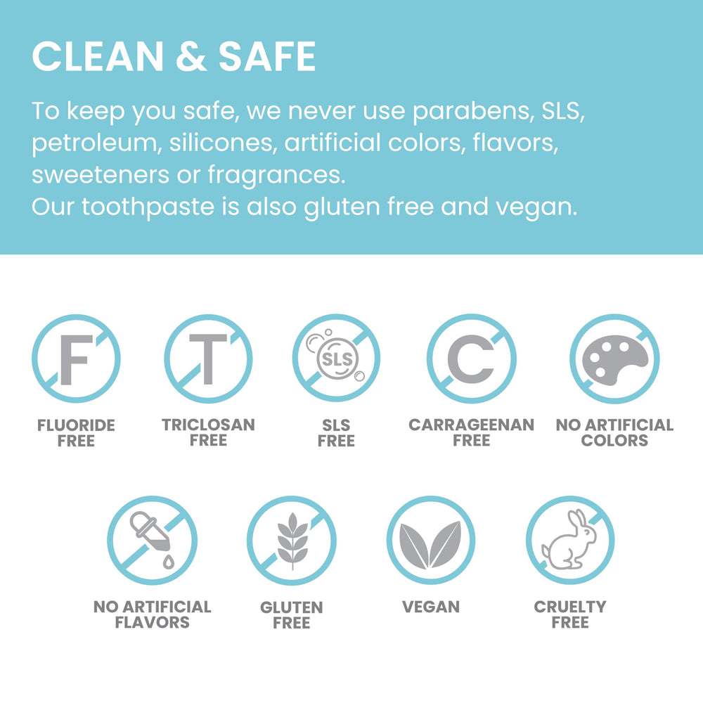 Cruelty-free and vegan labeling on toothpaste packaging