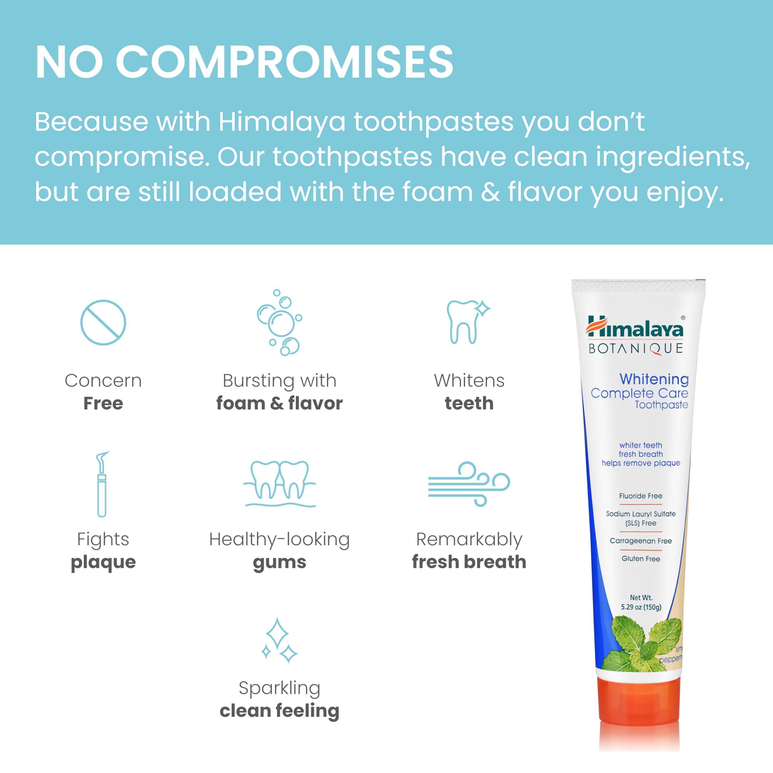 Papaya and Pineapple enzyme whitening action in toothpaste