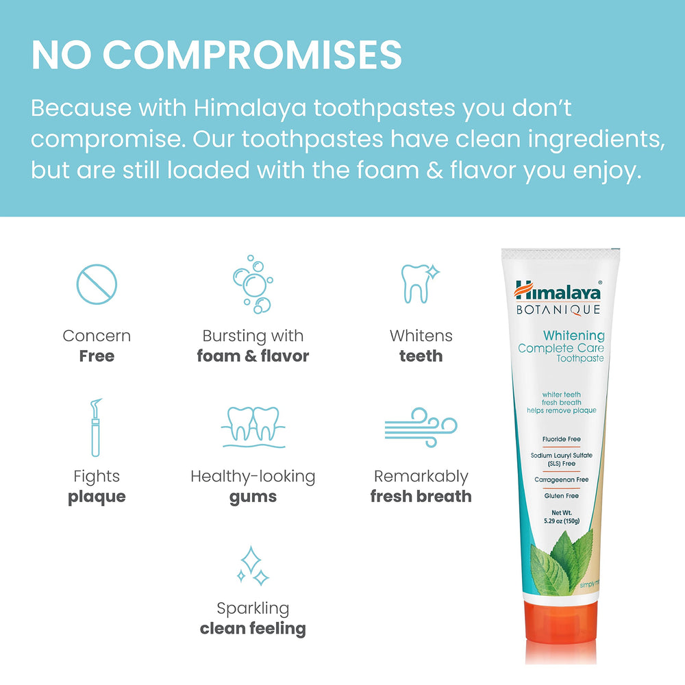 Mint flavored toothpaste creating cleansing foam