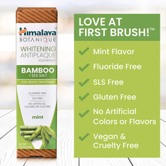 Fluoride-free, triclosan-free, SLS-free and gluten-free label